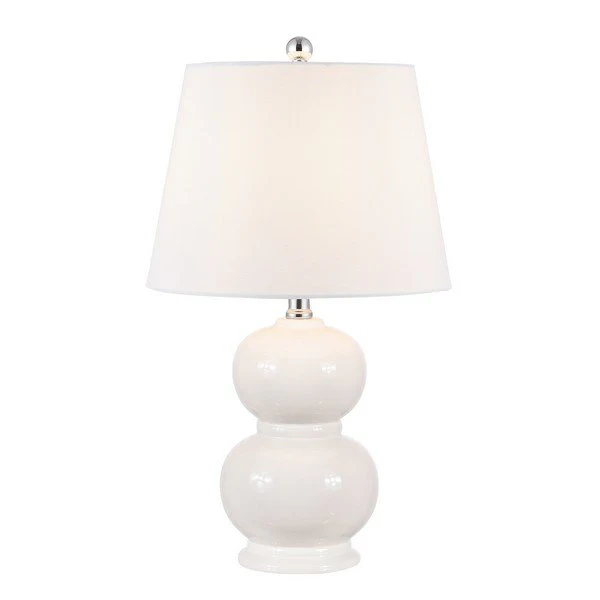 Safavieh Everlee Glass Table Lamp - Ivory - Image 2