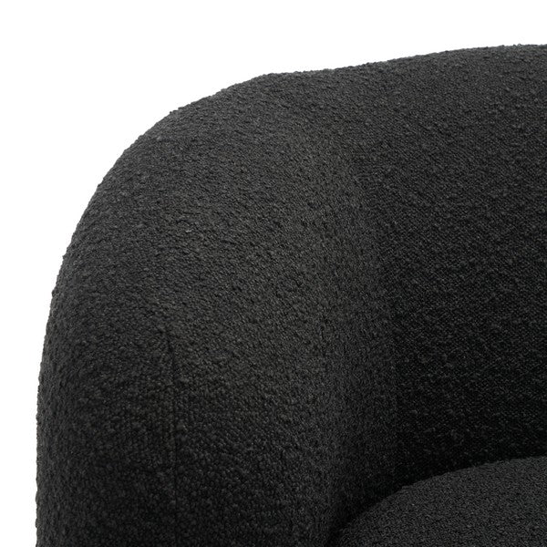 Safavieh Everly Barrel Back Accent Chai - Black - Image 5