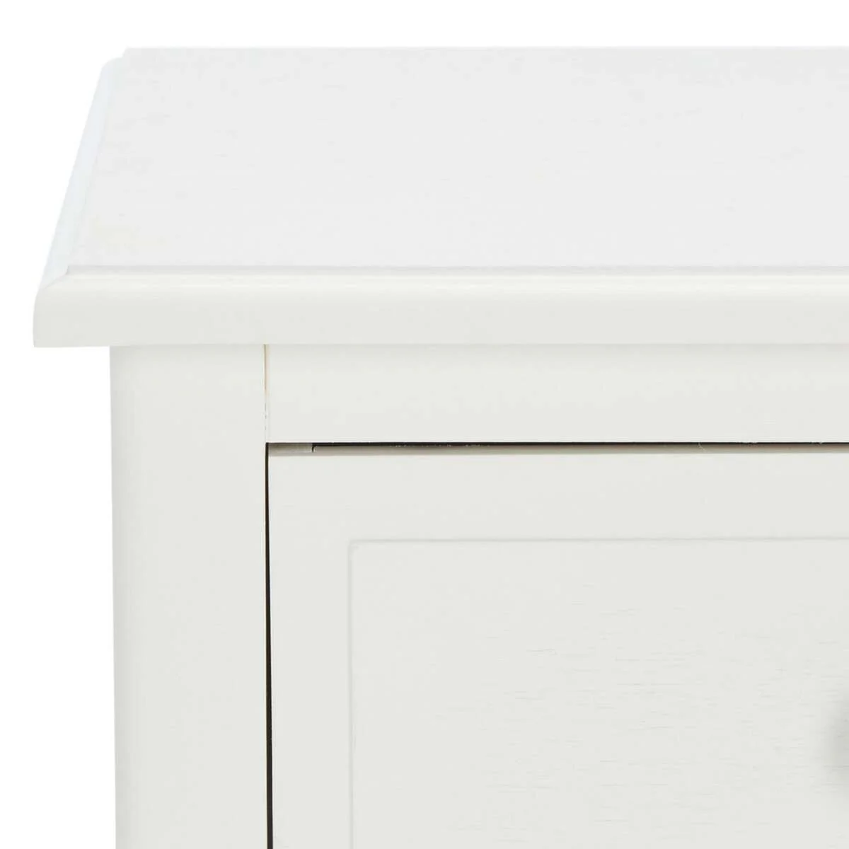 Safavieh Everly Drawer Side Table - Distressed White - Image 2