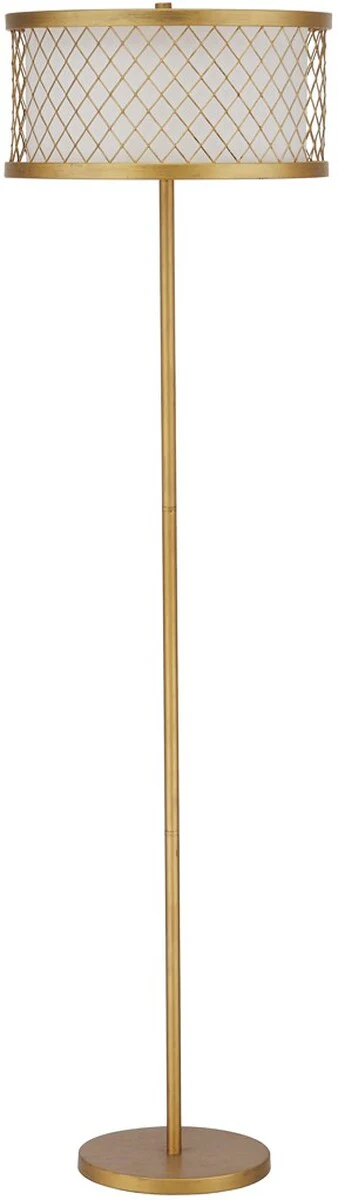 Safavieh Evie 58.25-Inch H Mesh Floor Lamp - Antique Gold - Image 2