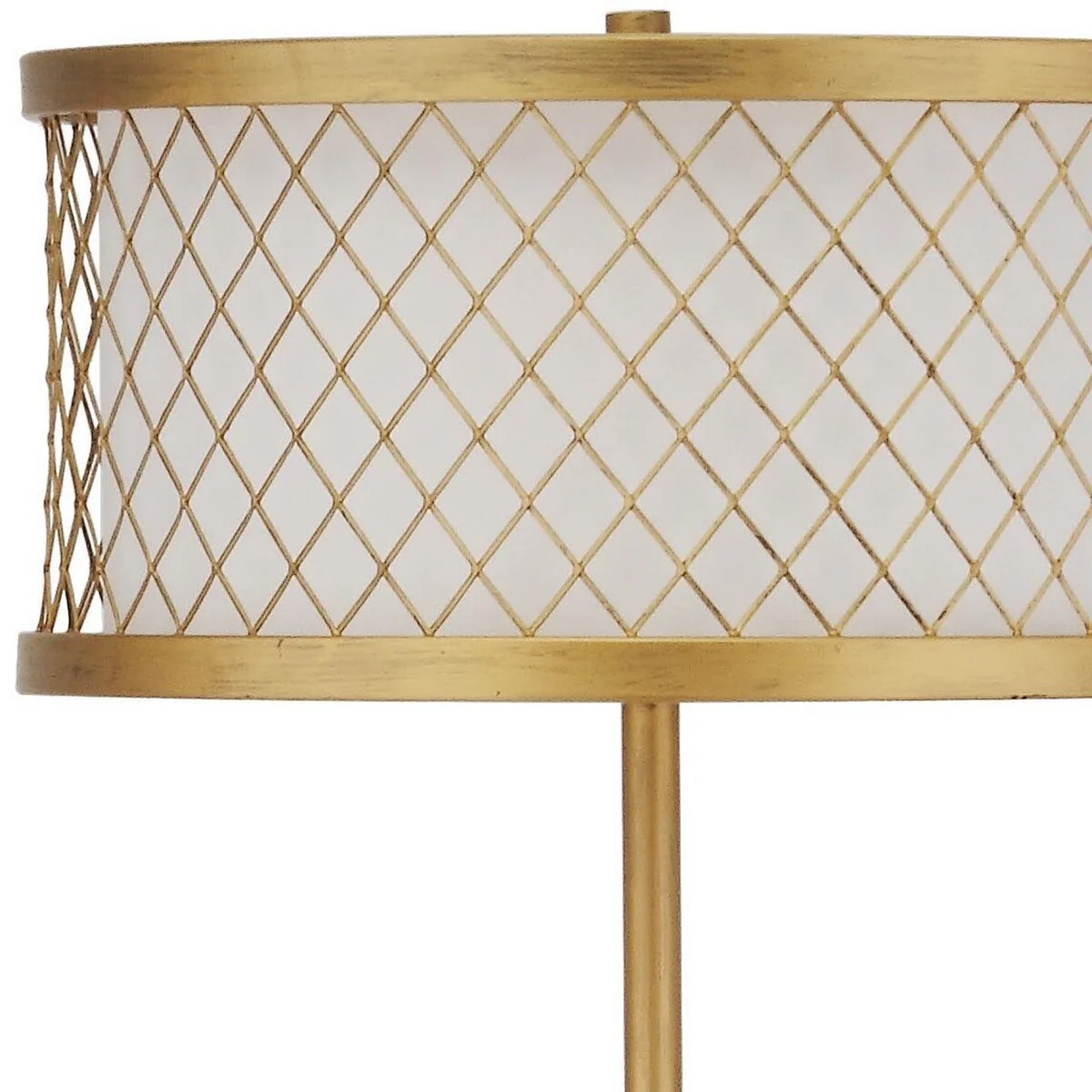 Safavieh Evie 58.25-Inch H Mesh Floor Lamp - Antique Gold - Image 3