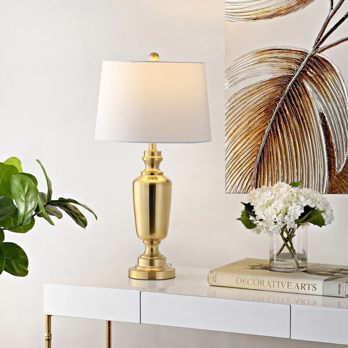 Safavieh Ezra Iron Table Lamp - Brass - Image 3