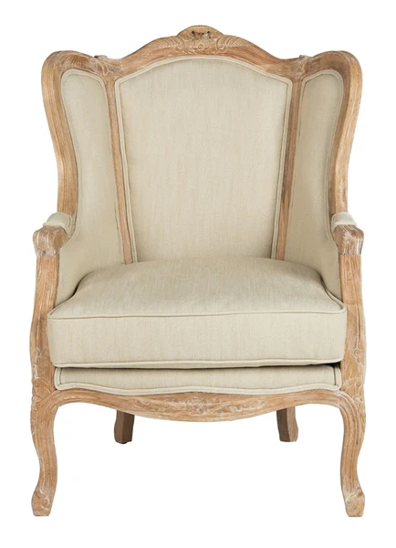 Safavieh Fallon Wing Chair - Beige - Image 2