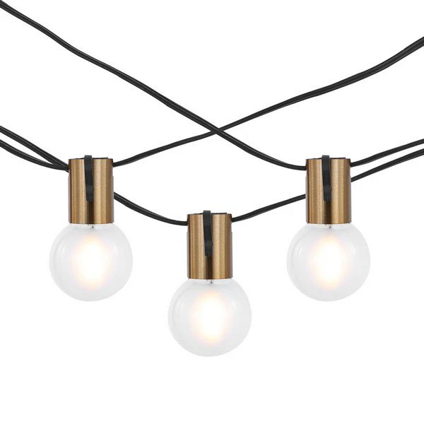 Safavieh Farrynn Led Outdoor String Lights - Black - Image 2