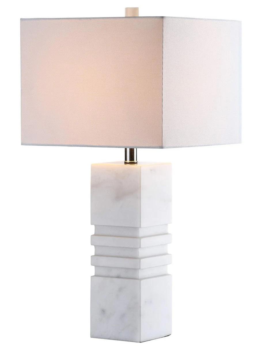 Safavieh Faye Marble Table Lamp - White - Image 3