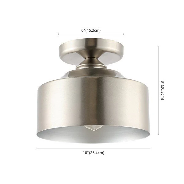 Safavieh Fenton Flush Mount - Brushed Nickel - Image 3