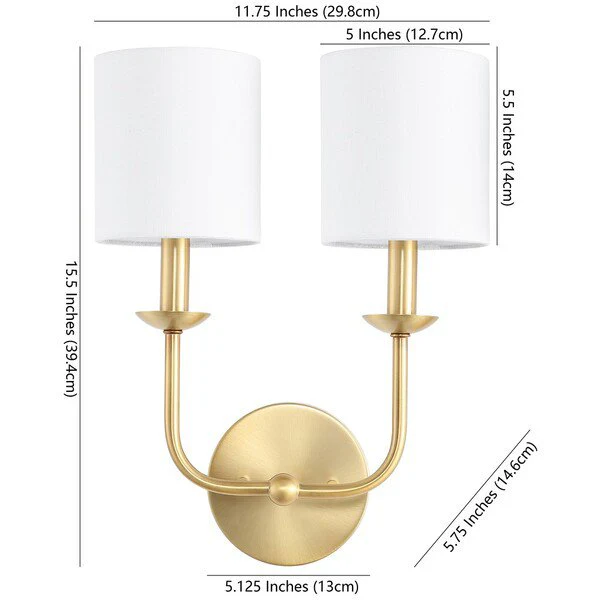 Safavieh Ferrara Wall Sconce - Gold - Image 3