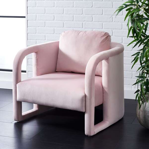 Safavieh Fifer Accent Chair - Light Pink - Image 4