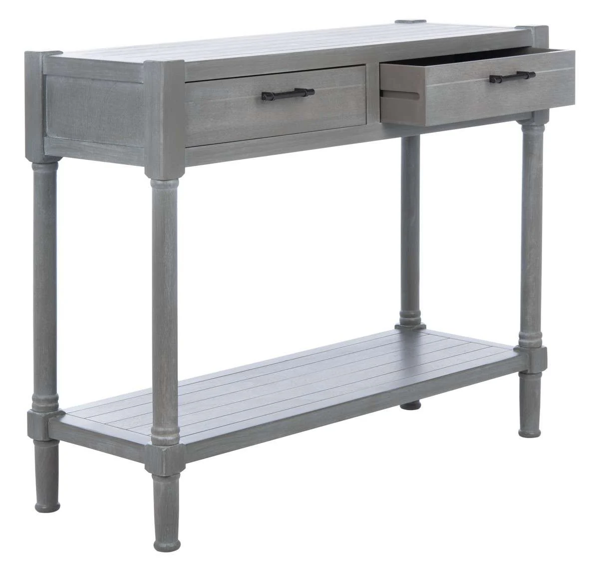 Safavieh Filbert 2 Drawer Console Table - White Washed Gray - Image 2