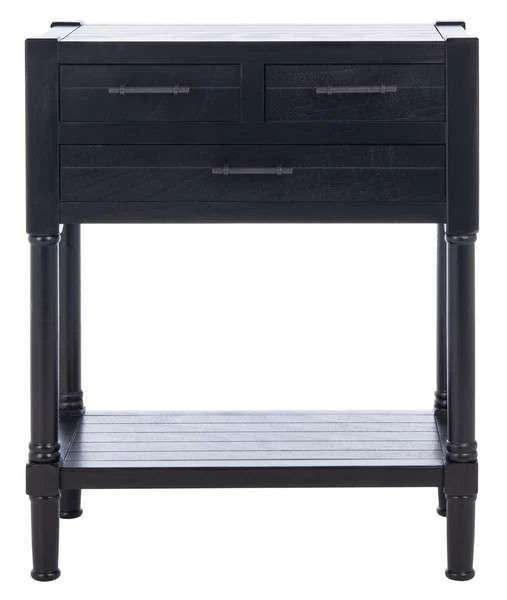 Safavieh Filbert 3 Drawer Console Table - Black - Image 2