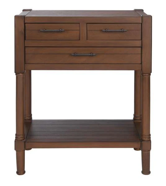 Safavieh Filbert 3 Drawer Console Table - Brown - Image 2