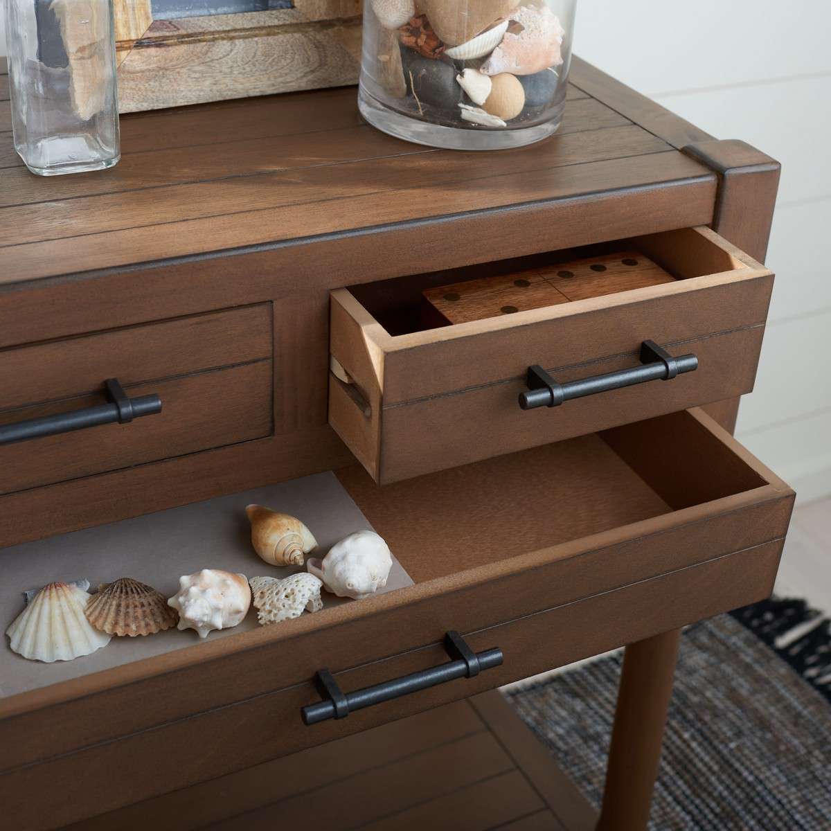 Safavieh Filbert 3 Drawer Console Table - Brown - Image 4