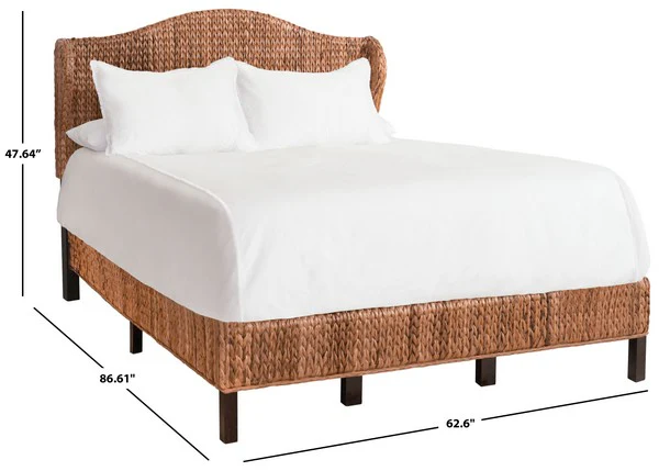 Safavieh Finola Rattan Bed Full Size - Brown - Image 5