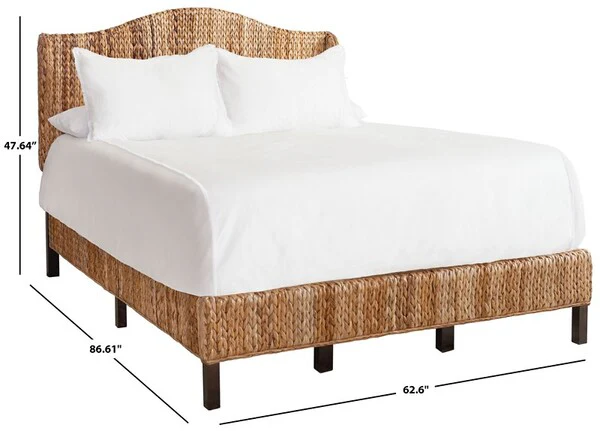 Safavieh Finola Rattan Bed Full Size - Natural - Image 5