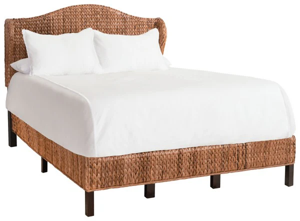 Safavieh Finola Rattan Bed Queen Size - Brown - Image 3