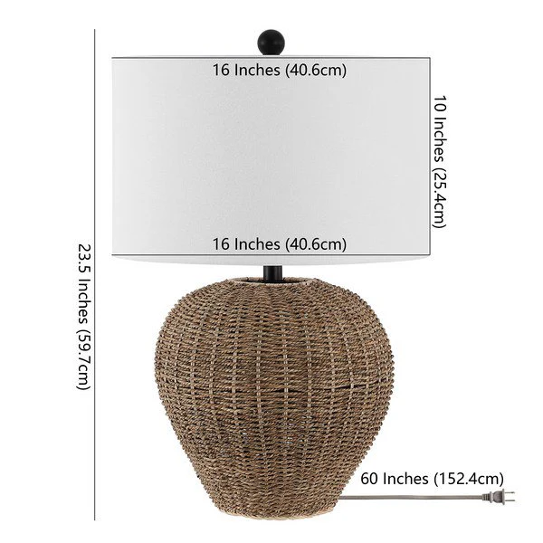 Safavieh Firth Table Lamp - Rattan - Image 3