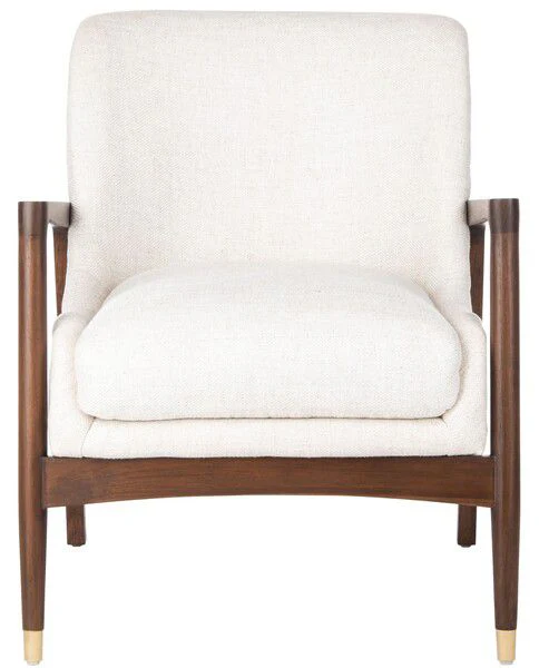 Safavieh Flannery Mid-Century Chair - Cream - Image 2