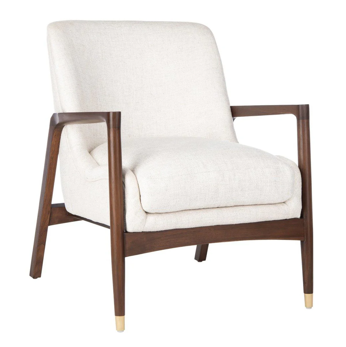 Safavieh Flannery Mid-Century Chair - Cream - Image 3