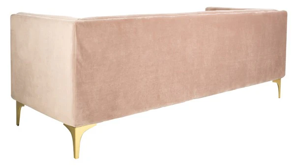 Safavieh Florentino Tufted Fabric Sofa - Pale Mauve - Image 4