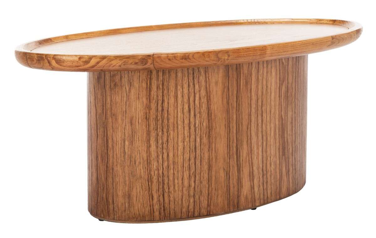 Safavieh Flyte Oval Coffee Table - Natural - Image 2