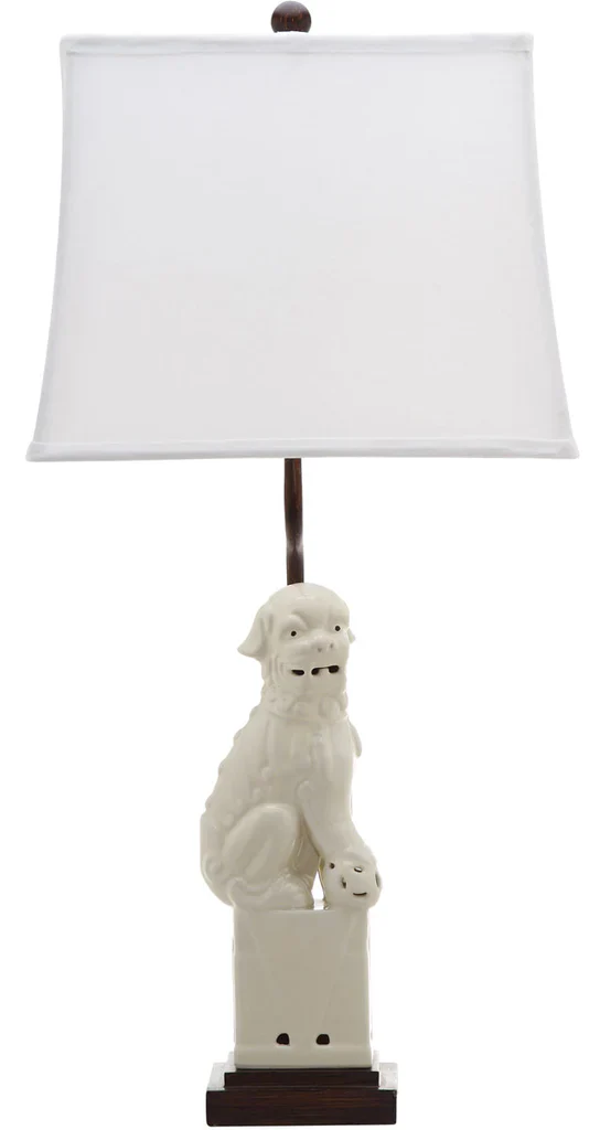 Safavieh Foo 28.5-Inch H Dog Table Lamp Set Of 2 - Cream - Image 2