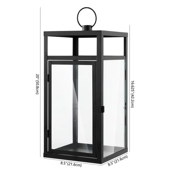 Safavieh Fraleigh Outdoor Lantern - Black - Image 3