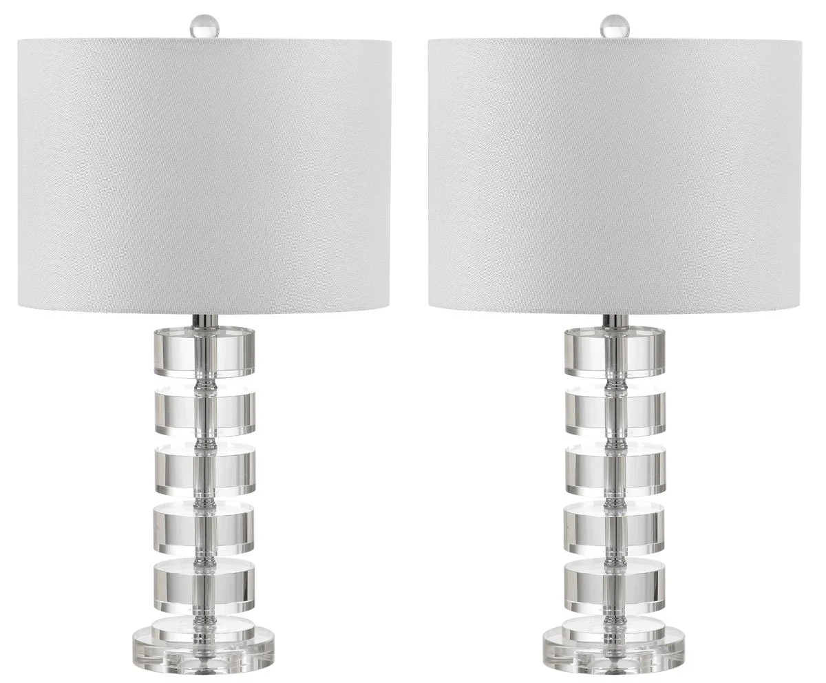 Safavieh Frances 25-Inch H Table Lamp Set Of 2 - Clear - Image 2
