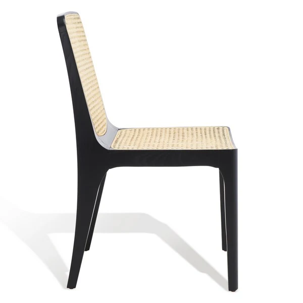 Safavieh Frank Rattan Dining Chair Set Of 2 - Black - Image 5