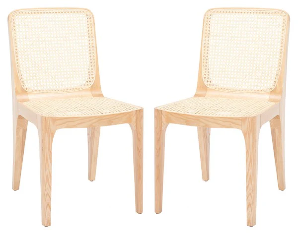 Safavieh Frank Rattan Dining Chair Set Of 2 - Natural - Image 4