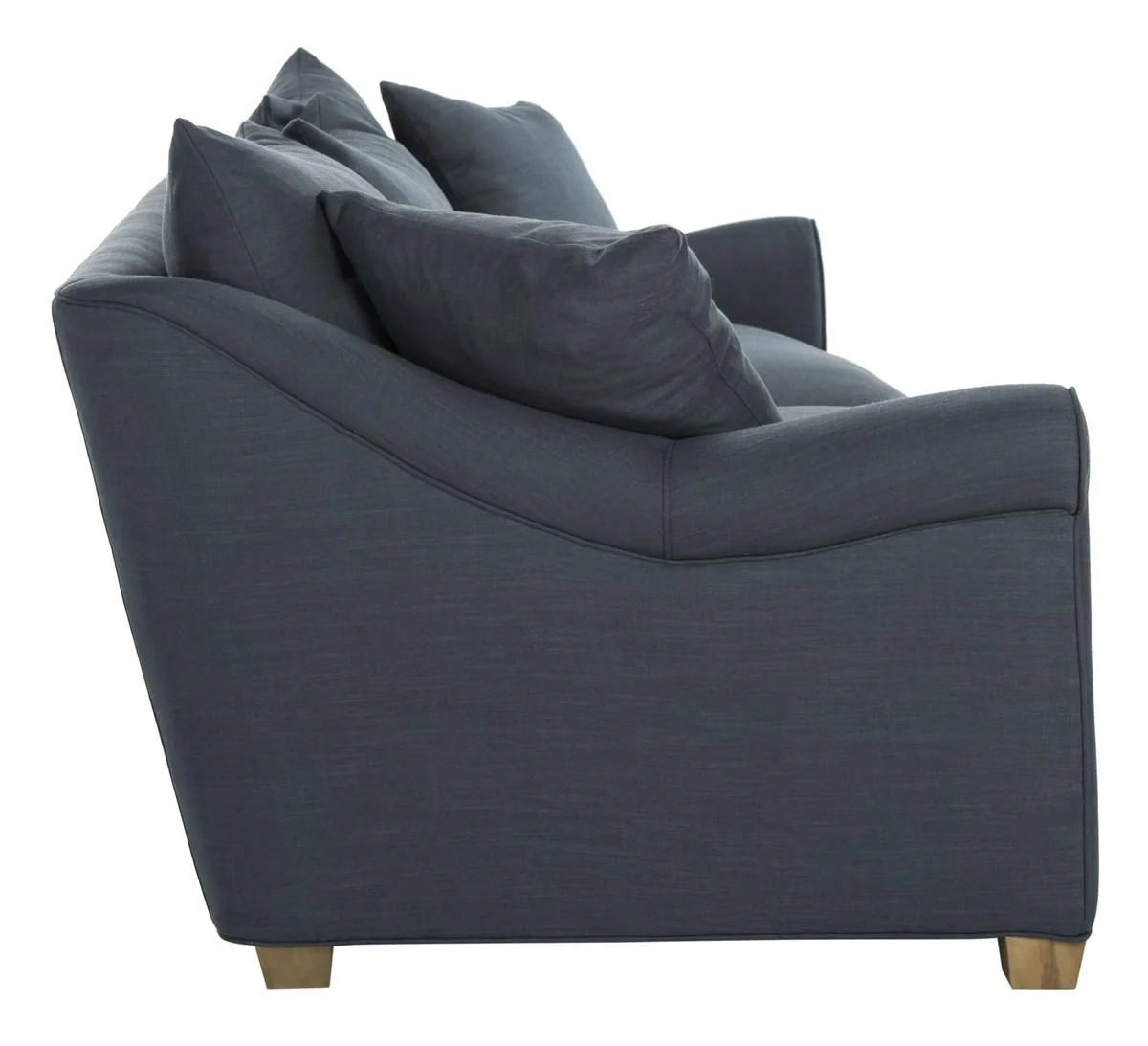 Safavieh Frasier Upholstered Fabric Sofa - Navy - Image 4