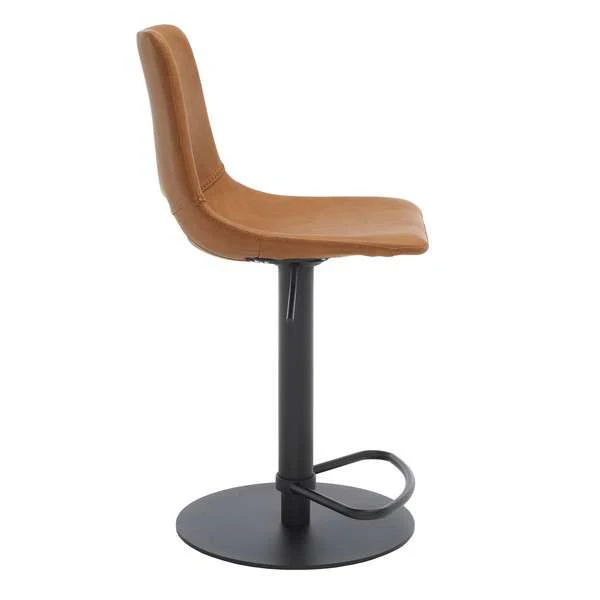 Safavieh Freya Gas Lift Bar Stool - Cognac - Image 3
