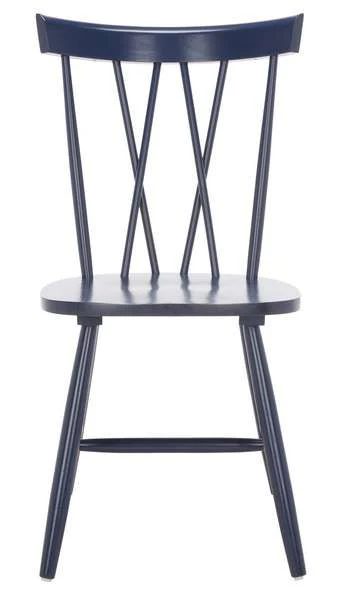 Safavieh Friar Dining Chair Set Of 2 - Navy - Image 2