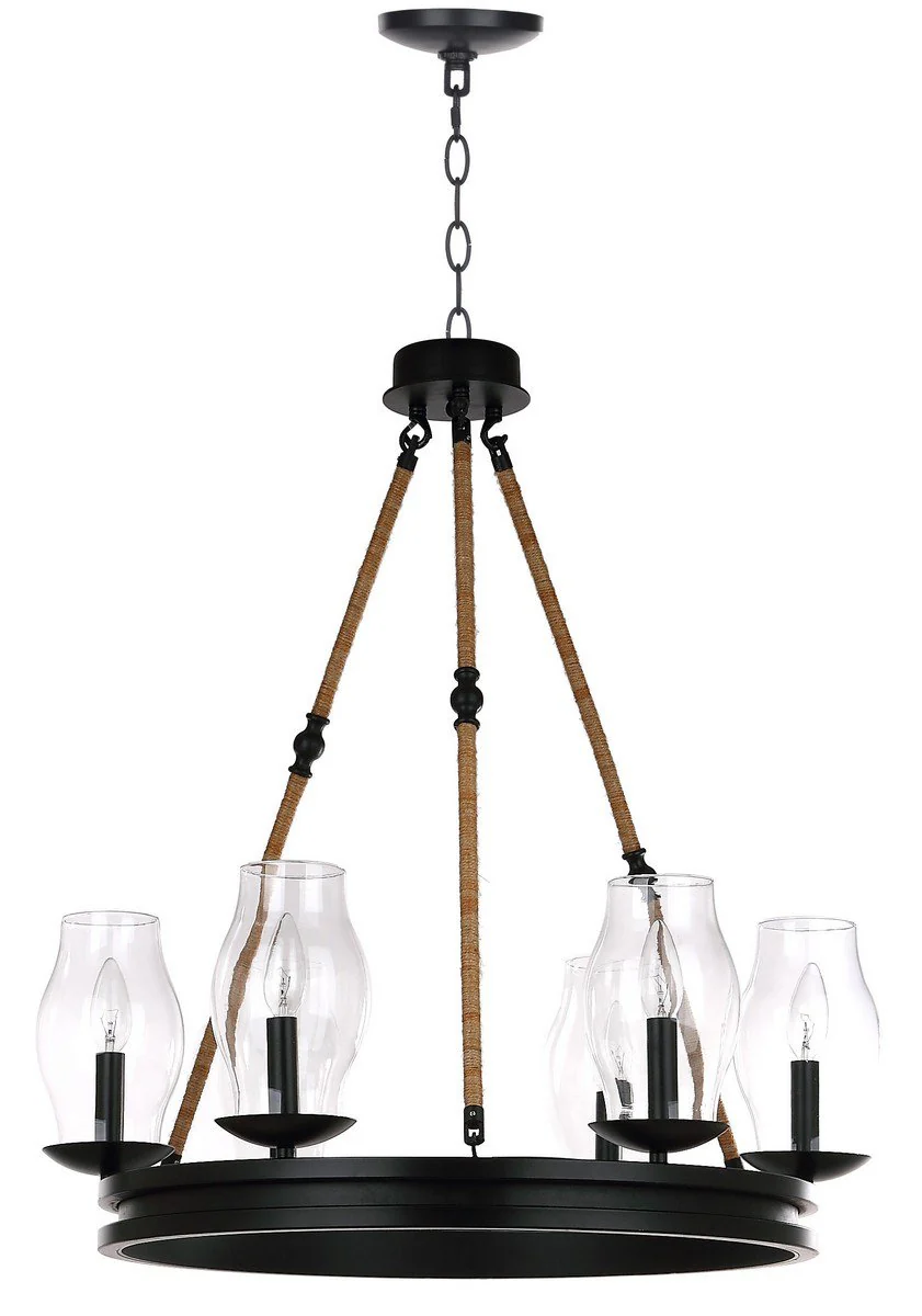 Safavieh Fritz 25-Inch Dia Adjustable Chandelier - Black - Image 2