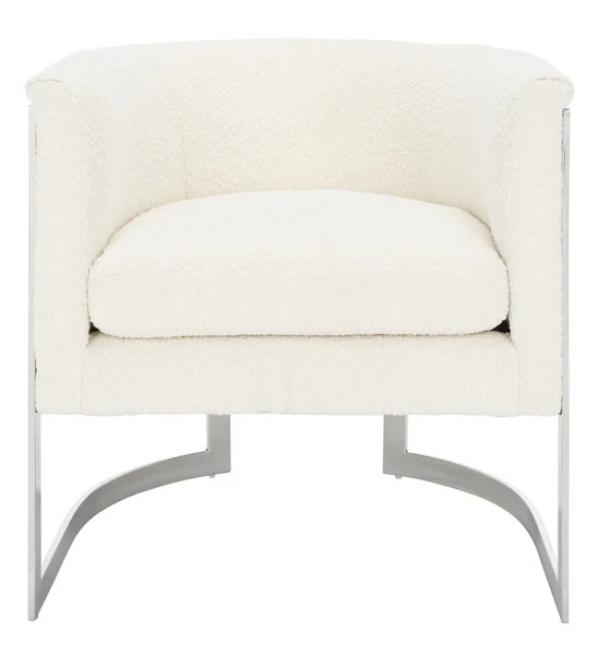 Safavieh Gabby Barrel Back Accent Chair - Ivory - Image 2