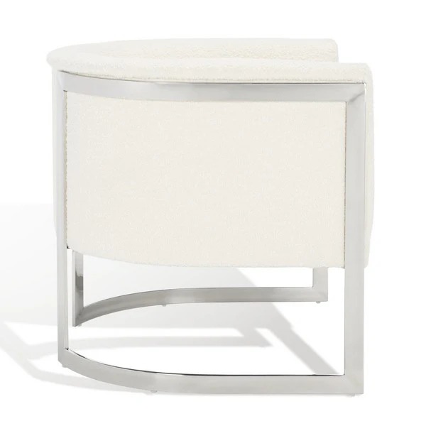 Safavieh Gabby Barrel Back Accent Chair - Ivory - Image 4