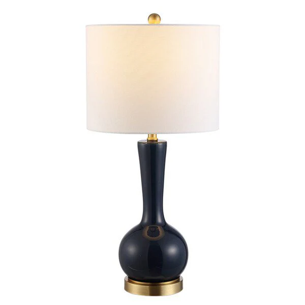 Safavieh Gaetna Glass Table Lamp - Navy - Image 2