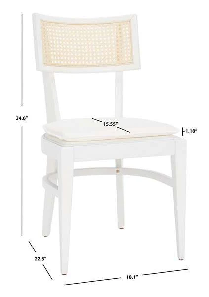 Safavieh Galway Cane Dining Chair - White - Image 4