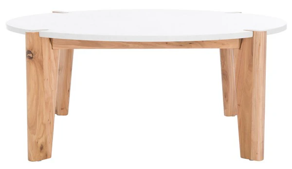 Safavieh Garcia Marble Top Coffee Table - Natural - Image 2