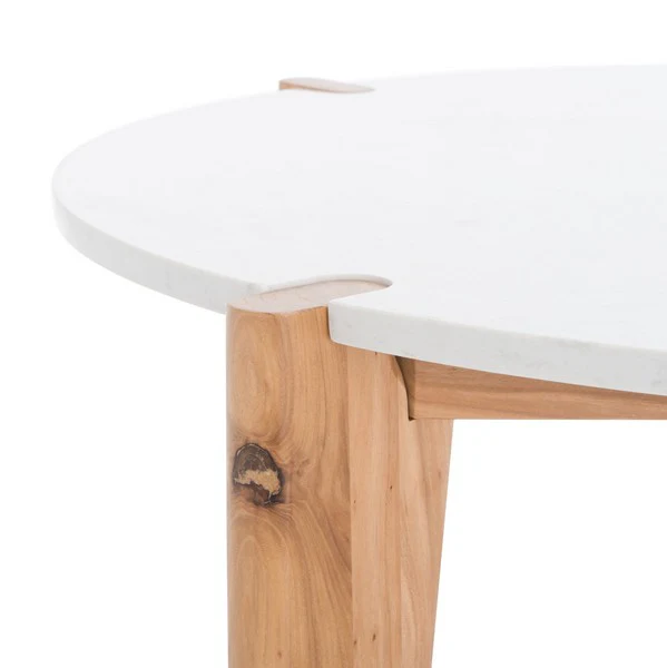 Safavieh Garcia Marble Top Coffee Table - Natural - Image 4