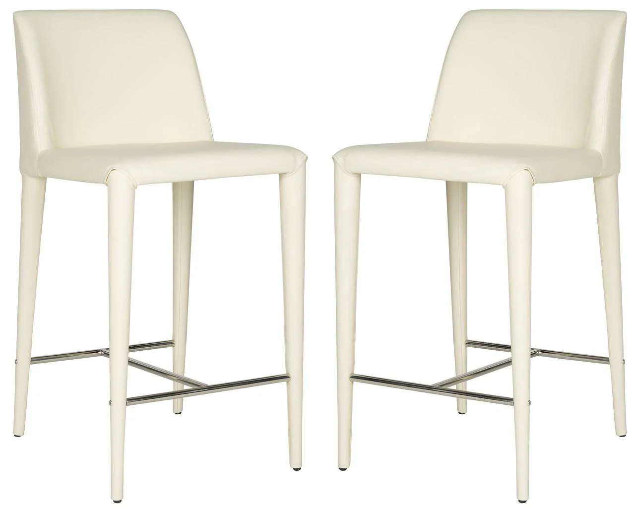 Safavieh Garretson Counter Stool Set Of 2 - Butter Cream - Image 2