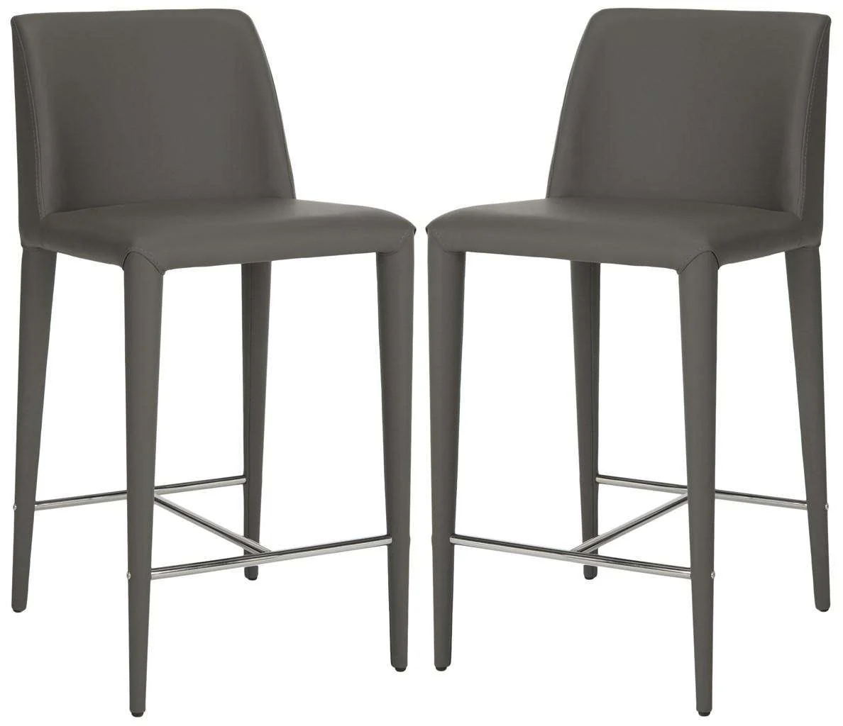 Safavieh Garretson Counter Stool Set Of 2 - Gray - Image 2