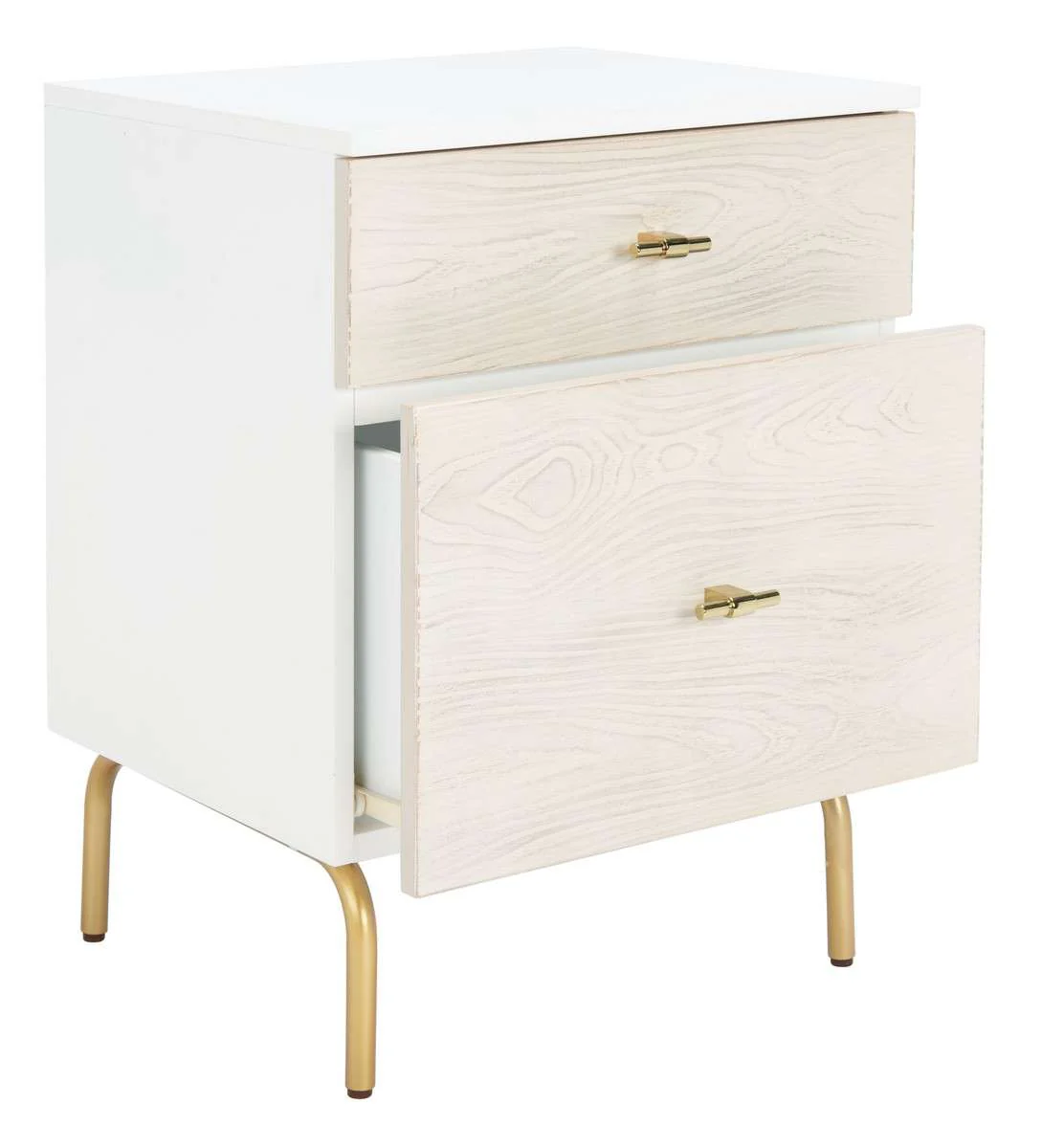 Safavieh Genevieve 2 Drawer Nightstand - White - Image 2