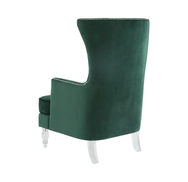 Safavieh Geode Modern Wingback Chair - Forest Green - Image 5