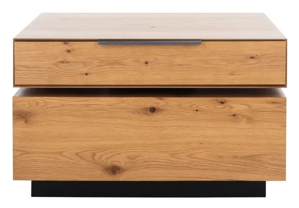 Safavieh Geraldo Rotating Coffee Table - Oak - Image 2