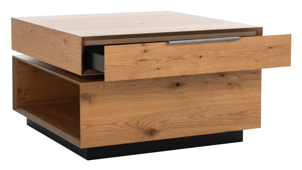Safavieh Geraldo Rotating Coffee Table - Oak - Image 3