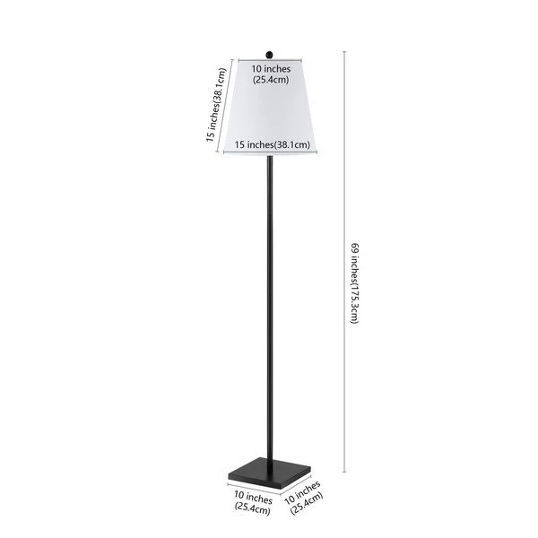 Safavieh Geralt Floor Lamp - Matte Black - Image 3