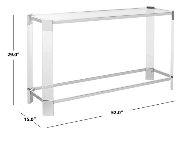 Safavieh Gianna Acrylic Console Table - Clear - Image 3