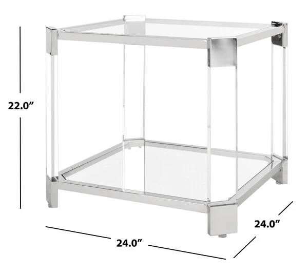 Safavieh Gianna Acrylic End Table - Clear - Image 4