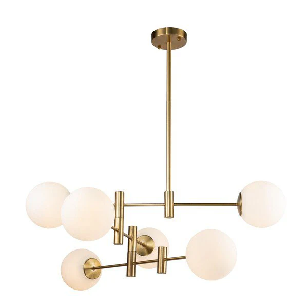 Safavieh Gideon Chandelier - Antique Gold - Image 2