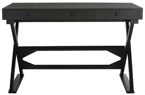 Safavieh Gilbert Desk - Weathered Black - Image 2